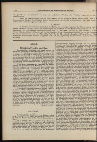 Verordnungs-Blatt für Eisenbahnen und Schiffahrt: Veröffentlichungen in Tarif- und Transport-Angelegenheiten 19060106 Seite: 8