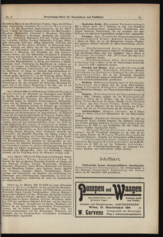 Verordnungs-Blatt für Eisenbahnen und Schiffahrt: Veröffentlichungen in Tarif- und Transport-Angelegenheiten 19060106 Seite: 9