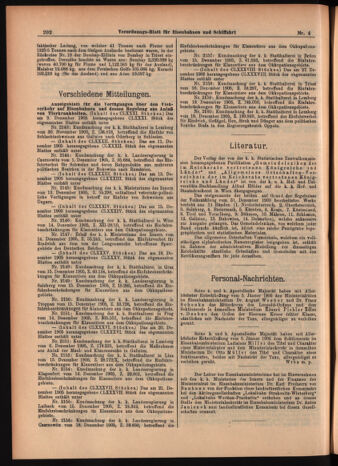 Verordnungs-Blatt für Eisenbahnen und Schiffahrt: Veröffentlichungen in Tarif- und Transport-Angelegenheiten 19060111 Seite: 6