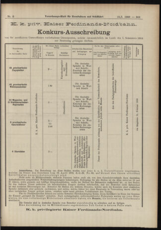 Verordnungs-Blatt für Eisenbahnen und Schiffahrt: Veröffentlichungen in Tarif- und Transport-Angelegenheiten 19060116 Seite: 31