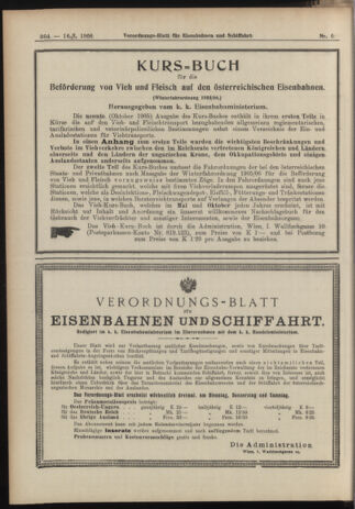 Verordnungs-Blatt für Eisenbahnen und Schiffahrt: Veröffentlichungen in Tarif- und Transport-Angelegenheiten 19060116 Seite: 32