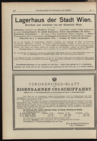 Verordnungs-Blatt für Eisenbahnen und Schiffahrt: Veröffentlichungen in Tarif- und Transport-Angelegenheiten 19060118 Seite: 4