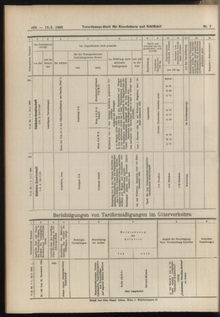 Verordnungs-Blatt für Eisenbahnen und Schiffahrt: Veröffentlichungen in Tarif- und Transport-Angelegenheiten 19060118 Seite: 40