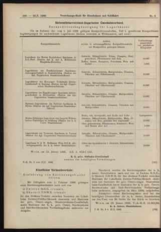 Verordnungs-Blatt für Eisenbahnen und Schiffahrt: Veröffentlichungen in Tarif- und Transport-Angelegenheiten 19060123 Seite: 8