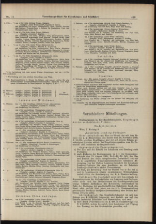 Verordnungs-Blatt für Eisenbahnen und Schiffahrt: Veröffentlichungen in Tarif- und Transport-Angelegenheiten 19060127 Seite: 5