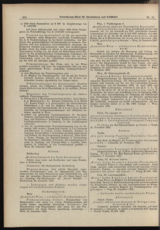 Verordnungs-Blatt für Eisenbahnen und Schiffahrt: Veröffentlichungen in Tarif- und Transport-Angelegenheiten 19060127 Seite: 6