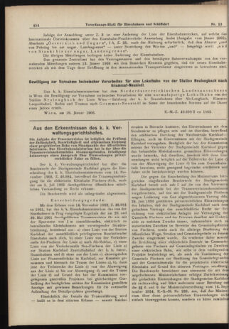 Verordnungs-Blatt für Eisenbahnen und Schiffahrt: Veröffentlichungen in Tarif- und Transport-Angelegenheiten 19060201 Seite: 2