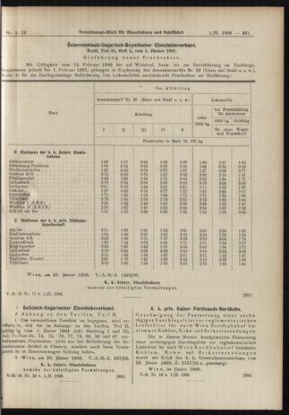 Verordnungs-Blatt für Eisenbahnen und Schiffahrt: Veröffentlichungen in Tarif- und Transport-Angelegenheiten 19060201 Seite: 9