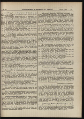 Verordnungs-Blatt für Eisenbahnen und Schiffahrt: Veröffentlichungen in Tarif- und Transport-Angelegenheiten 19060213 Seite: 13