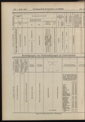 Verordnungs-Blatt für Eisenbahnen und Schiffahrt: Veröffentlichungen in Tarif- und Transport-Angelegenheiten 19060213 Seite: 20