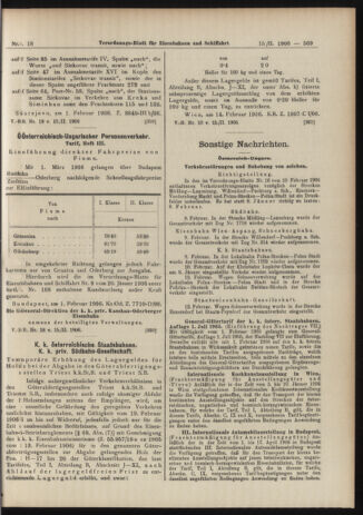 Verordnungs-Blatt für Eisenbahnen und Schiffahrt: Veröffentlichungen in Tarif- und Transport-Angelegenheiten 19060215 Seite: 13