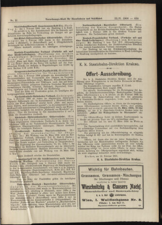 Verordnungs-Blatt für Eisenbahnen und Schiffahrt: Veröffentlichungen in Tarif- und Transport-Angelegenheiten 19060222 Seite: 19