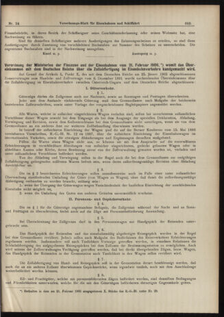 Verordnungs-Blatt für Eisenbahnen und Schiffahrt: Veröffentlichungen in Tarif- und Transport-Angelegenheiten 19060301 Seite: 7