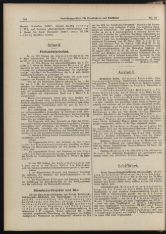 Verordnungs-Blatt für Eisenbahnen und Schiffahrt: Veröffentlichungen in Tarif- und Transport-Angelegenheiten 19060310 Seite: 18