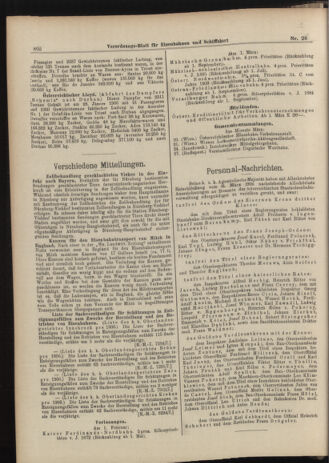 Verordnungs-Blatt für Eisenbahnen und Schiffahrt: Veröffentlichungen in Tarif- und Transport-Angelegenheiten 19060310 Seite: 20