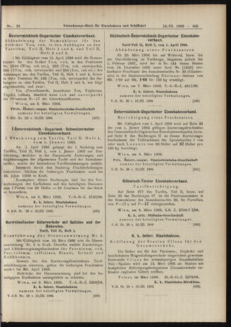 Verordnungs-Blatt für Eisenbahnen und Schiffahrt: Veröffentlichungen in Tarif- und Transport-Angelegenheiten 19060310 Seite: 25