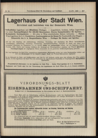 Verordnungs-Blatt für Eisenbahnen und Schiffahrt: Veröffentlichungen in Tarif- und Transport-Angelegenheiten 19060310 Seite: 27