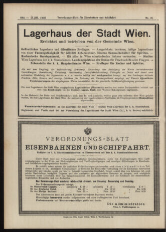 Verordnungs-Blatt für Eisenbahnen und Schiffahrt: Veröffentlichungen in Tarif- und Transport-Angelegenheiten 19060317 Seite: 16