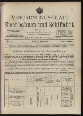 Verordnungs-Blatt für Eisenbahnen und Schiffahrt: Veröffentlichungen in Tarif- und Transport-Angelegenheiten