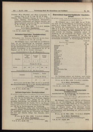 Verordnungs-Blatt für Eisenbahnen und Schiffahrt: Veröffentlichungen in Tarif- und Transport-Angelegenheiten 19060322 Seite: 8