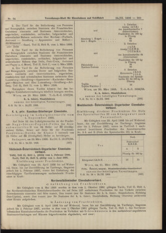 Verordnungs-Blatt für Eisenbahnen und Schiffahrt: Veröffentlichungen in Tarif- und Transport-Angelegenheiten 19060324 Seite: 13