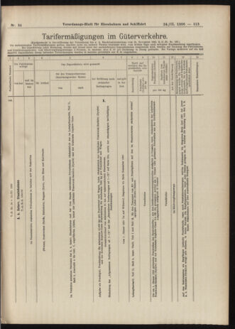 Verordnungs-Blatt für Eisenbahnen und Schiffahrt: Veröffentlichungen in Tarif- und Transport-Angelegenheiten 19060324 Seite: 17