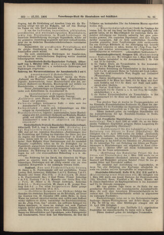 Verordnungs-Blatt für Eisenbahnen und Schiffahrt: Veröffentlichungen in Tarif- und Transport-Angelegenheiten 19060327 Seite: 8