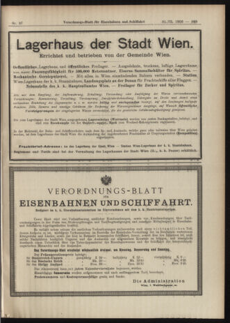 Verordnungs-Blatt für Eisenbahnen und Schiffahrt: Veröffentlichungen in Tarif- und Transport-Angelegenheiten 19060331 Seite: 11