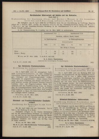 Verordnungs-Blatt für Eisenbahnen und Schiffahrt: Veröffentlichungen in Tarif- und Transport-Angelegenheiten 19060331 Seite: 8