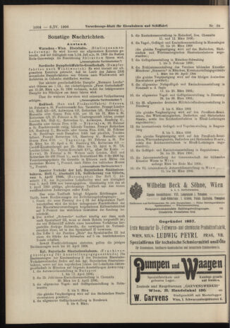 Verordnungs-Blatt für Eisenbahnen und Schiffahrt: Veröffentlichungen in Tarif- und Transport-Angelegenheiten 19060403 Seite: 10