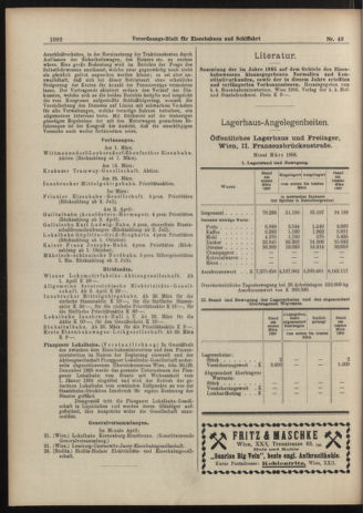 Verordnungs-Blatt für Eisenbahnen und Schiffahrt: Veröffentlichungen in Tarif- und Transport-Angelegenheiten 19060414 Seite: 10