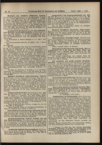 Verordnungs-Blatt für Eisenbahnen und Schiffahrt: Veröffentlichungen in Tarif- und Transport-Angelegenheiten 19060424 Seite: 7