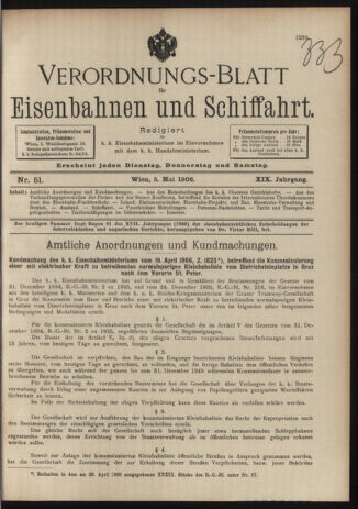 Verordnungs-Blatt für Eisenbahnen und Schiffahrt: Veröffentlichungen in Tarif- und Transport-Angelegenheiten