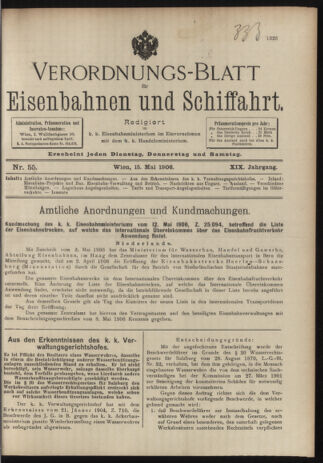 Verordnungs-Blatt für Eisenbahnen und Schiffahrt: Veröffentlichungen in Tarif- und Transport-Angelegenheiten