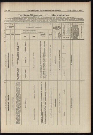 Verordnungs-Blatt für Eisenbahnen und Schiffahrt: Veröffentlichungen in Tarif- und Transport-Angelegenheiten 19060522 Seite: 13