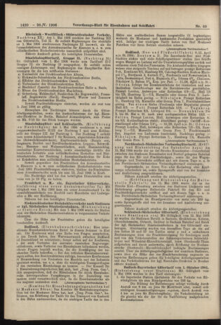 Verordnungs-Blatt für Eisenbahnen und Schiffahrt: Veröffentlichungen in Tarif- und Transport-Angelegenheiten 19060526 Seite: 14