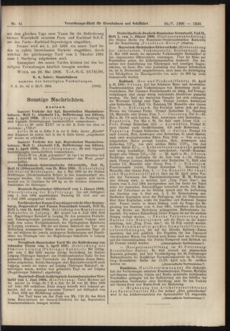 Verordnungs-Blatt für Eisenbahnen und Schiffahrt: Veröffentlichungen in Tarif- und Transport-Angelegenheiten 19060529 Seite: 9