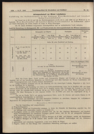 Verordnungs-Blatt für Eisenbahnen und Schiffahrt: Veröffentlichungen in Tarif- und Transport-Angelegenheiten 19060531 Seite: 12