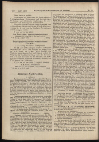 Verordnungs-Blatt für Eisenbahnen und Schiffahrt: Veröffentlichungen in Tarif- und Transport-Angelegenheiten 19060531 Seite: 14