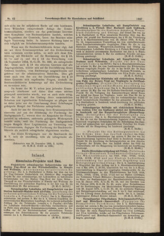 Verordnungs-Blatt für Eisenbahnen und Schiffahrt: Veröffentlichungen in Tarif- und Transport-Angelegenheiten 19060531 Seite: 5