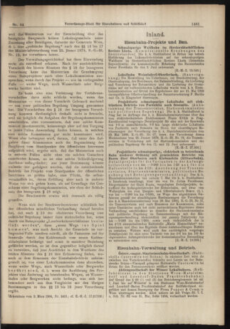 Verordnungs-Blatt für Eisenbahnen und Schiffahrt: Veröffentlichungen in Tarif- und Transport-Angelegenheiten 19060607 Seite: 3