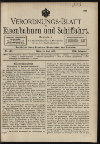 Verordnungs-Blatt für Eisenbahnen und Schiffahrt: Veröffentlichungen in Tarif- und Transport-Angelegenheiten