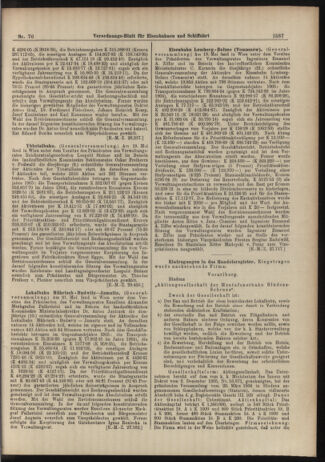 Verordnungs-Blatt für Eisenbahnen und Schiffahrt: Veröffentlichungen in Tarif- und Transport-Angelegenheiten 19060621 Seite: 5