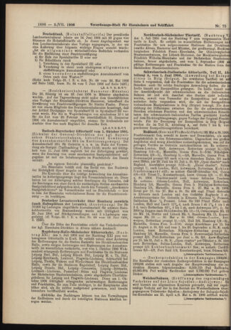 Verordnungs-Blatt für Eisenbahnen und Schiffahrt: Veröffentlichungen in Tarif- und Transport-Angelegenheiten 19060705 Seite: 20