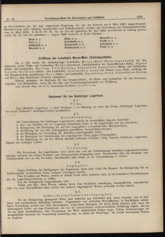 Verordnungs-Blatt für Eisenbahnen und Schiffahrt: Veröffentlichungen in Tarif- und Transport-Angelegenheiten 19060705 Seite: 3