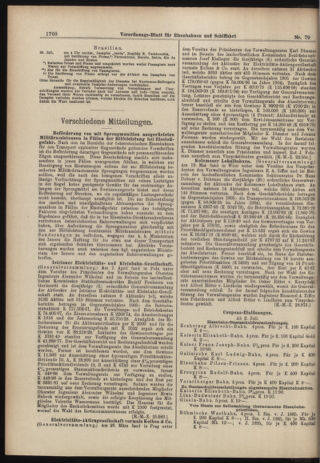 Verordnungs-Blatt für Eisenbahnen und Schiffahrt: Veröffentlichungen in Tarif- und Transport-Angelegenheiten 19060714 Seite: 10