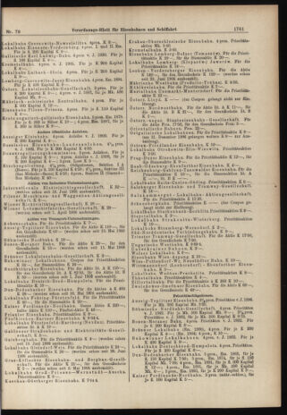 Verordnungs-Blatt für Eisenbahnen und Schiffahrt: Veröffentlichungen in Tarif- und Transport-Angelegenheiten 19060714 Seite: 11