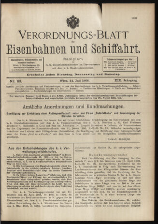 Verordnungs-Blatt für Eisenbahnen und Schiffahrt: Veröffentlichungen in Tarif- und Transport-Angelegenheiten