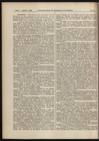 Verordnungs-Blatt für Eisenbahnen und Schiffahrt: Veröffentlichungen in Tarif- und Transport-Angelegenheiten 19060726 Seite: 10