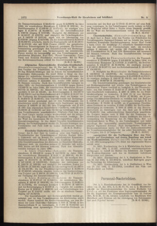 Verordnungs-Blatt für Eisenbahnen und Schiffahrt: Veröffentlichungen in Tarif- und Transport-Angelegenheiten 19060728 Seite: 6